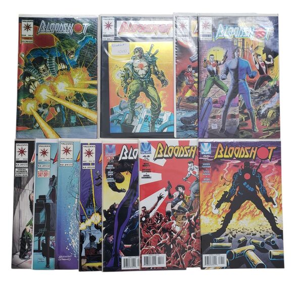 Bloodshot Comic Book Lot of 11 Issues Valiant Comics Vintage - Picture 6 of 6